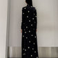 ハイネックロングワンピース
