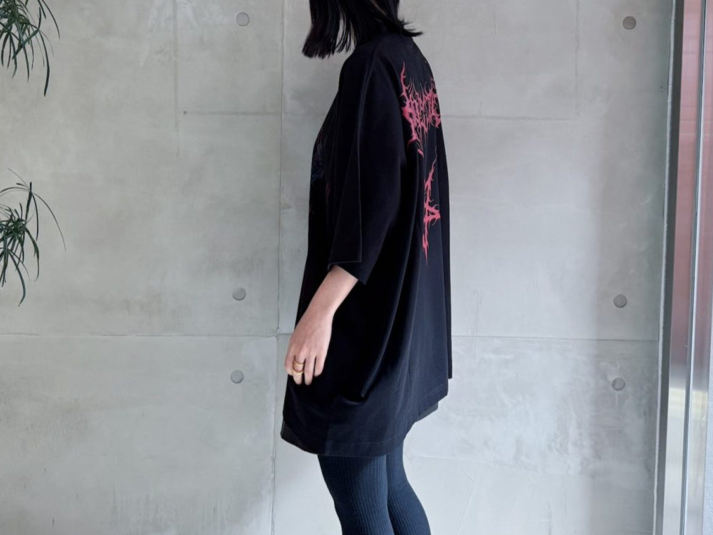 DEATH METAL OVERSIZED T-SHIRT【25SS】