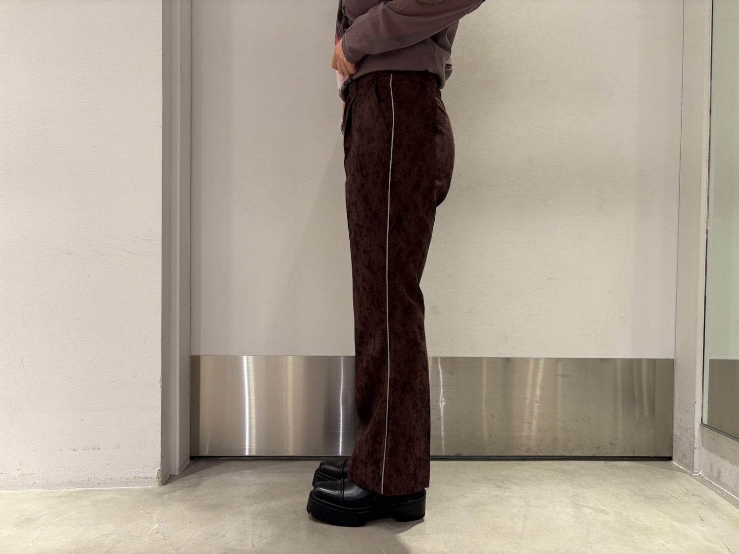 MISTY JACQUARD WESTERN SLACKS【25SS】