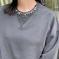 GOLDEN CROPPED CREWNECK SWEATSHIRT【25SS】