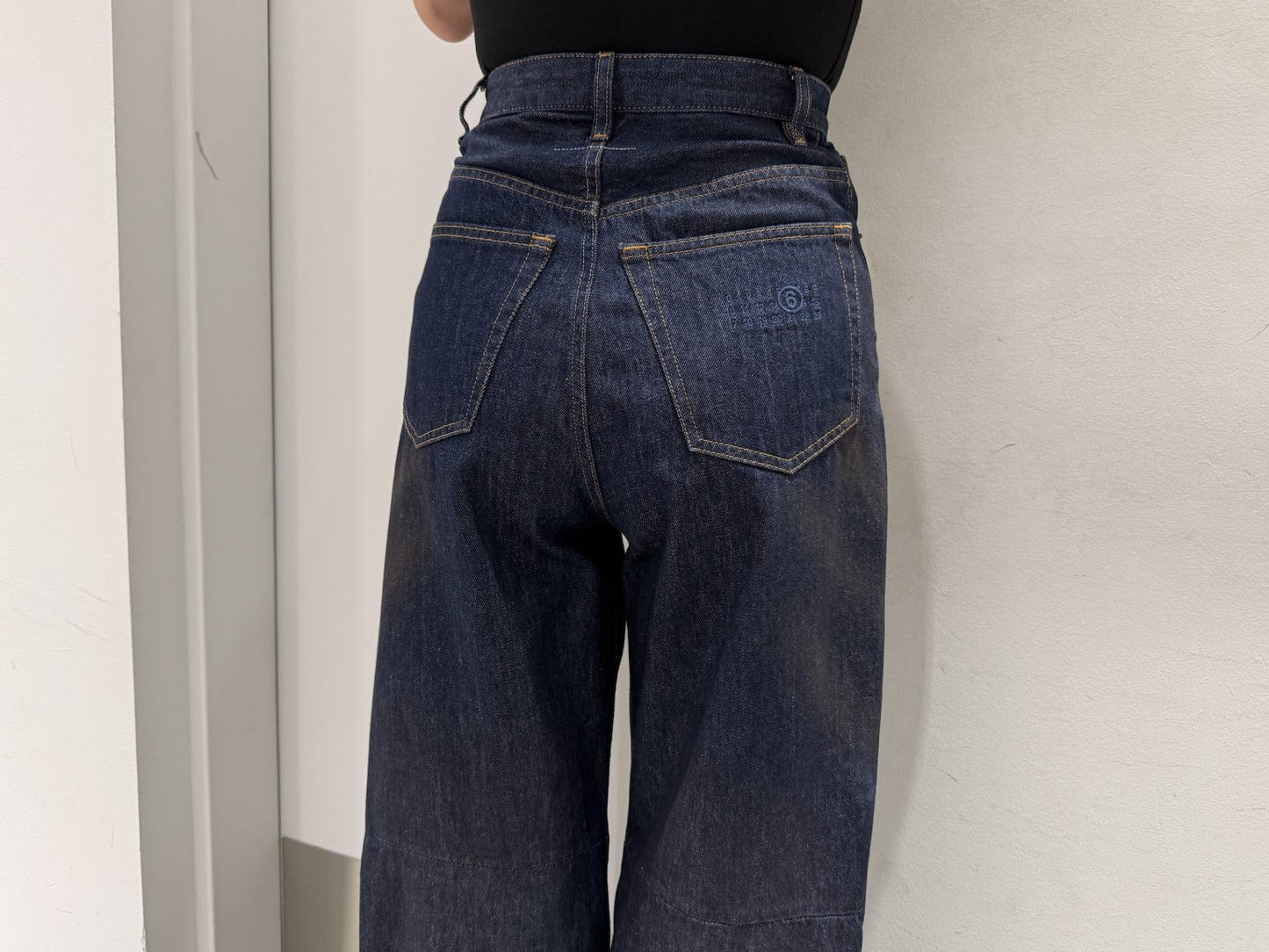 ワイドレッグデニムパンツ