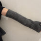 RIBED FINGERLESS KNIT GLOVES【25AW】