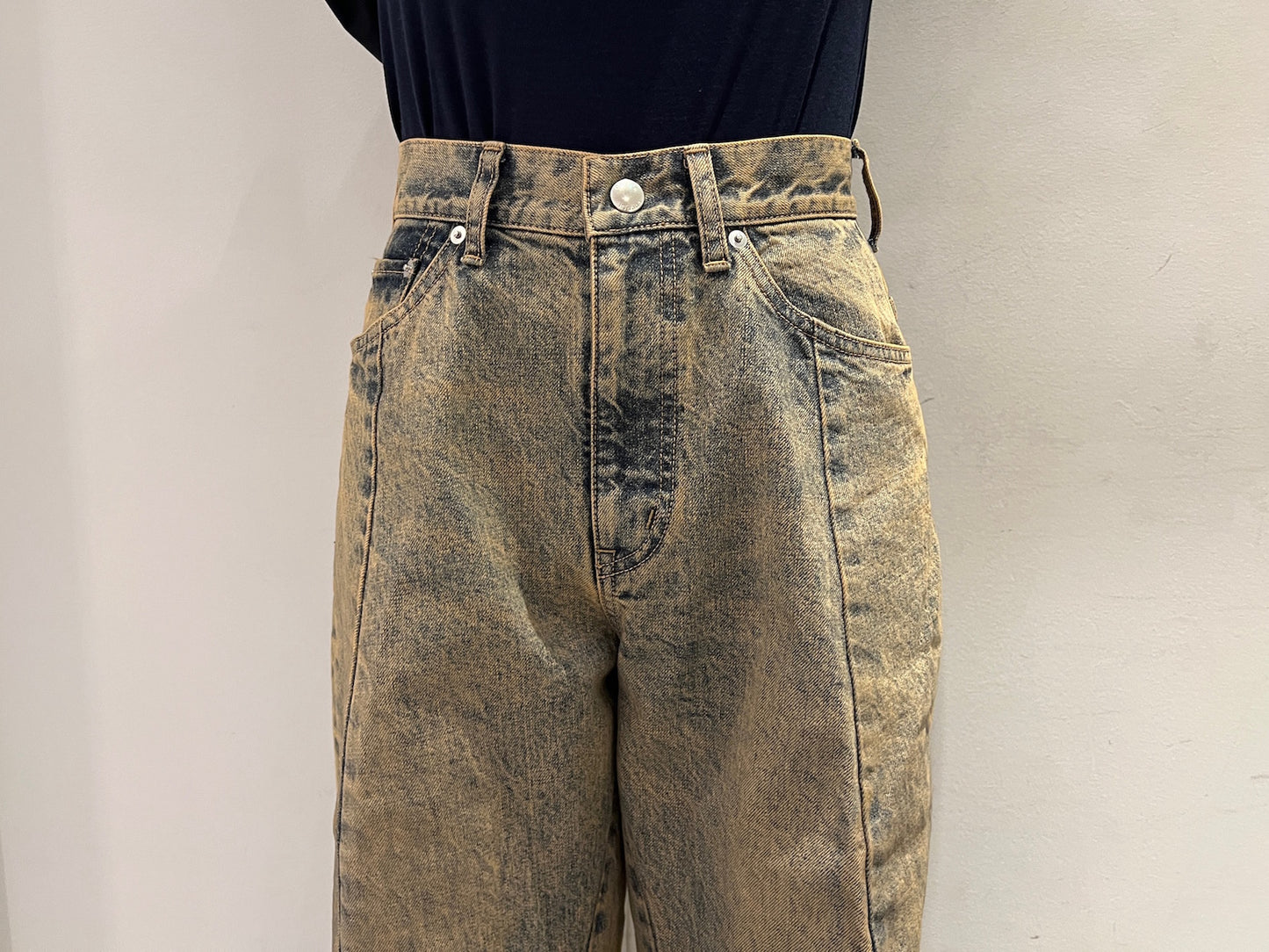 ワイドデニムパンツ