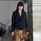 BLOUSE LAYERED PEACKED BLAZER【25SS】