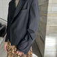 BLOUSE LAYERED PEACKED BLAZER【25SS】