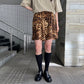 BRUSHED LEOPARD SHORT PANTS【25SS】