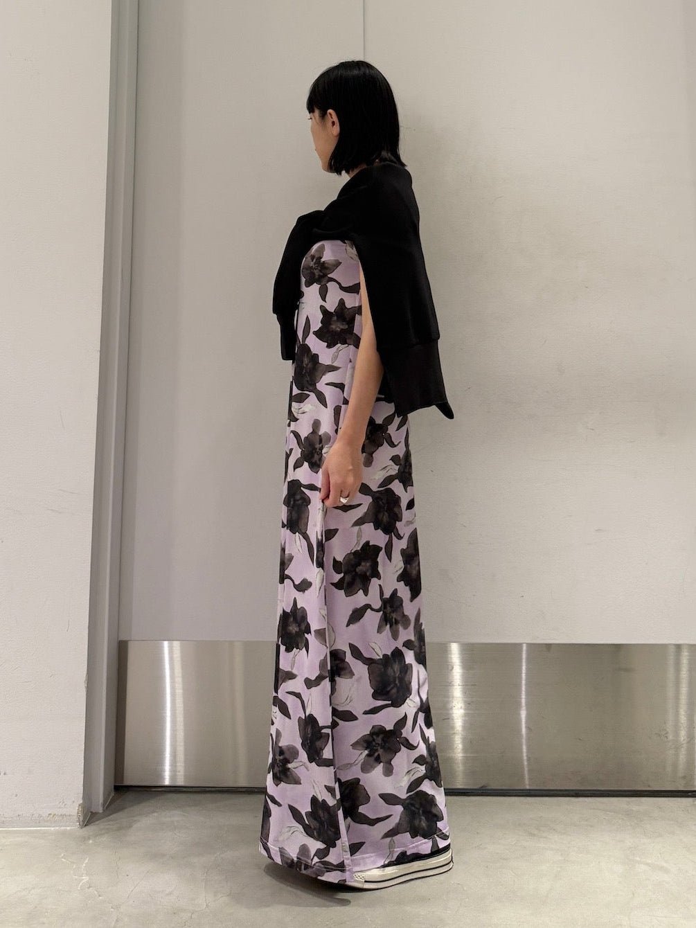 スリーブレスロングドレス