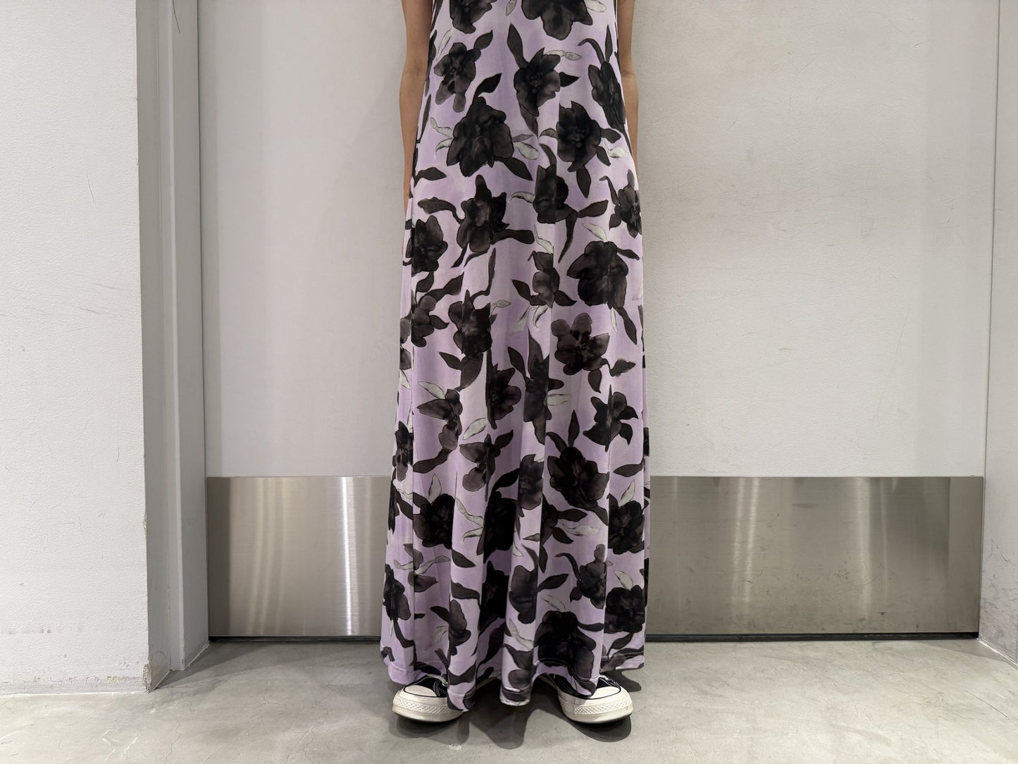 スリーブレスロングドレス