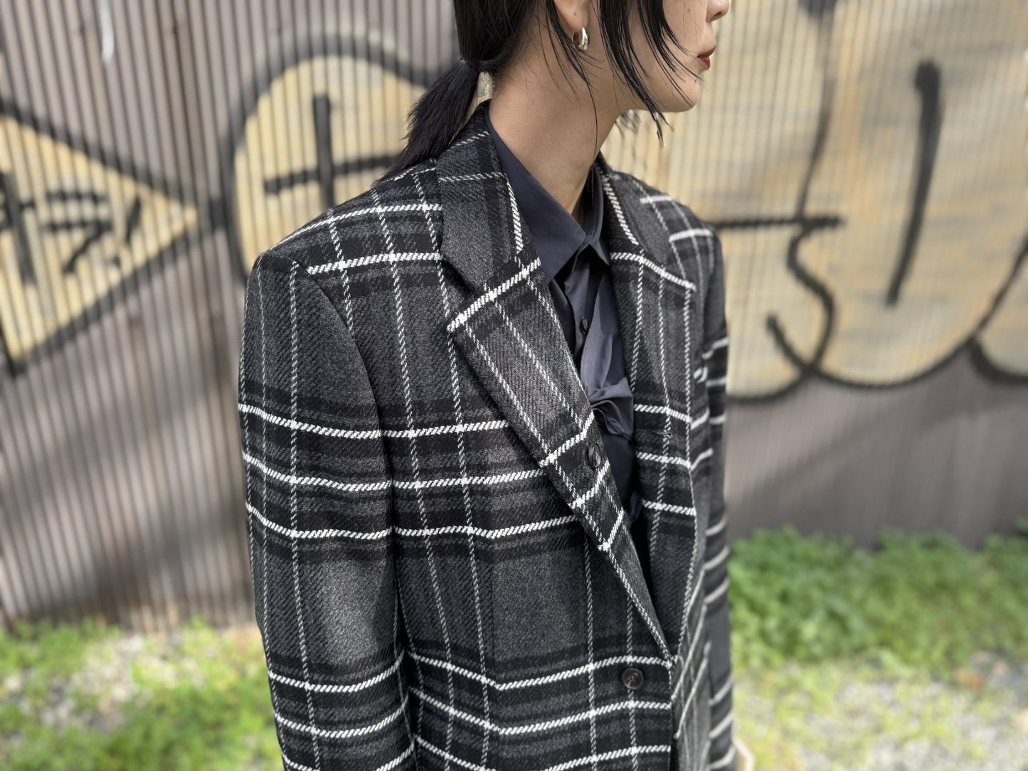 TRAVEL JACKET CANVAS TWEED TARTAN（UNISEX）