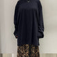 oversized t-shirt  c-neck long sleeves