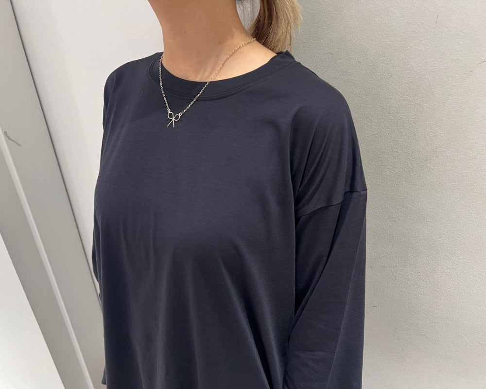 oversized t-shirt  c-neck long sleeves