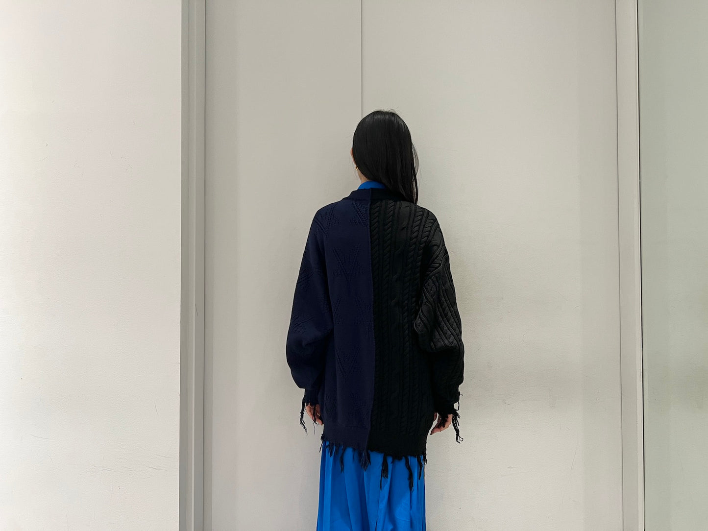 SPLIT DECONSTRUCTED SWEATER【24AW】