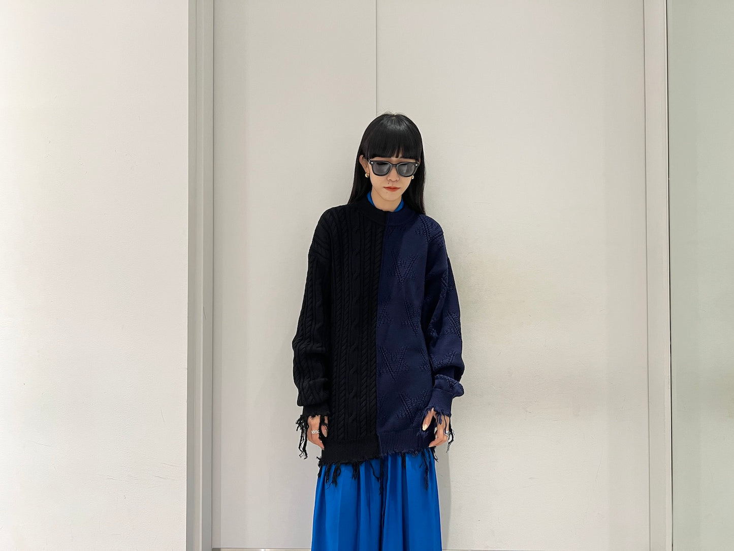 SPLIT DECONSTRUCTED SWEATER【24AW】