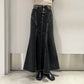 WASHED DENIM MERMAID LINE SKIRT【25AW】