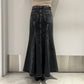 WASHED DENIM MERMAID LINE SKIRT【25AW】