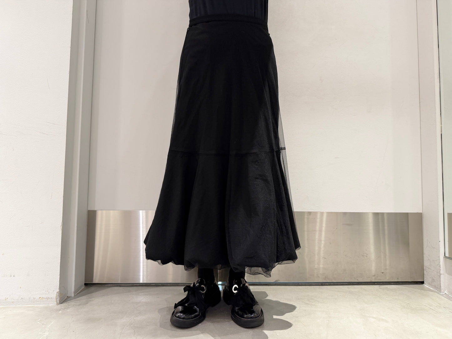 チュールバルーンスカート