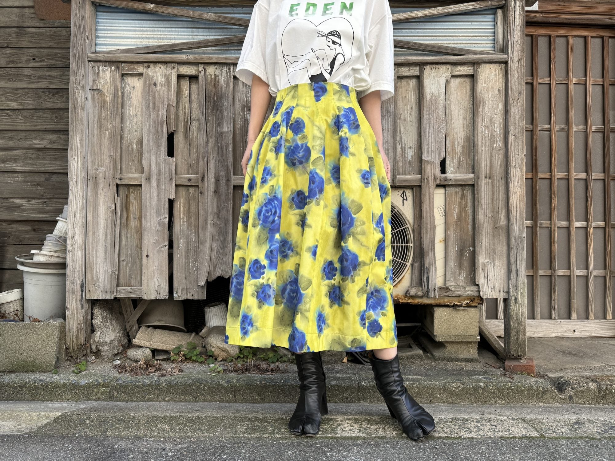 花柄スカート|MARNI|MOGGIE Co-op Yellow / 38