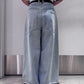 BELTED BAGGY DENIM（UNISEX）