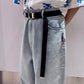 BELTED BAGGY DENIM（UNISEX）