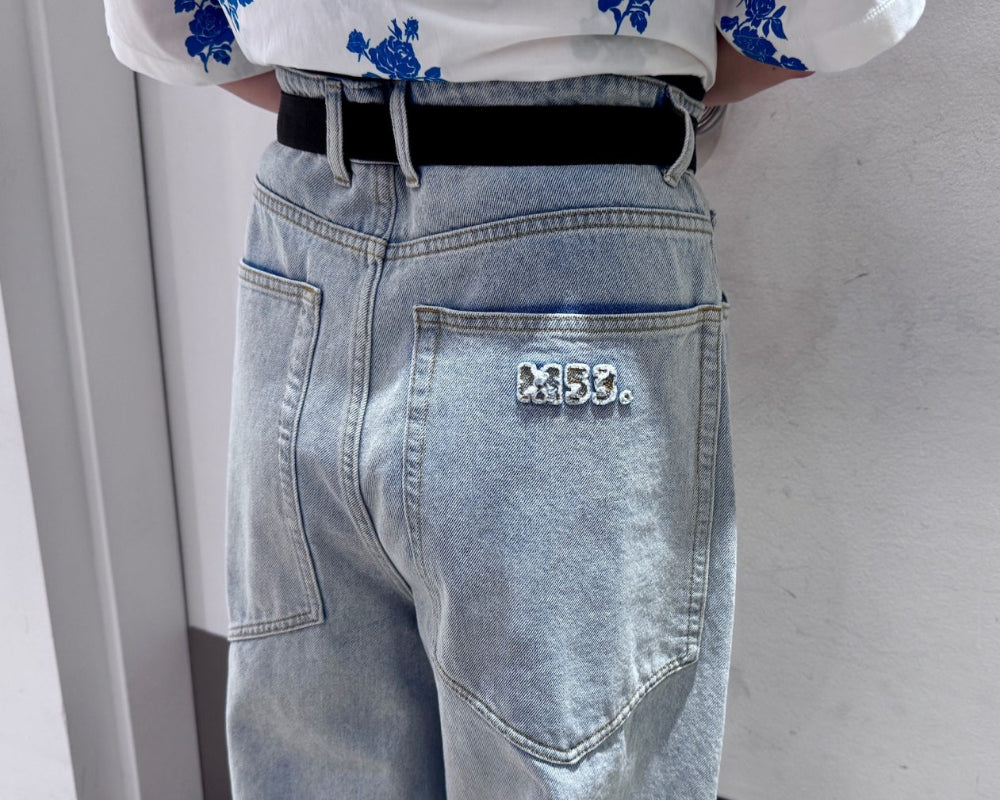 BELTED BAGGY DENIM（UNISEX）