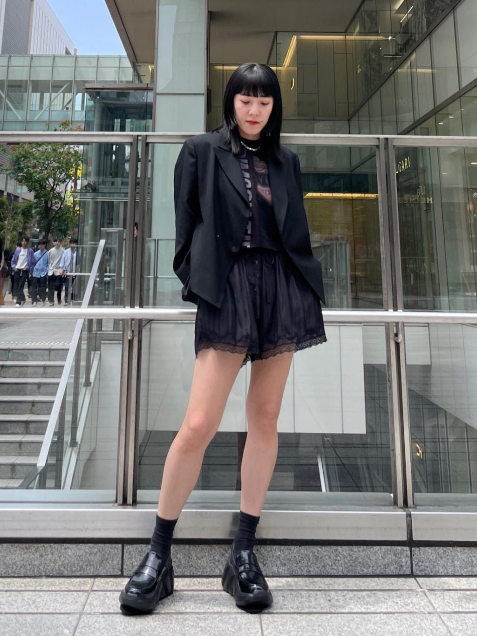 LACE TRIMMED PAJAMA SHORT PANTS【25SS】