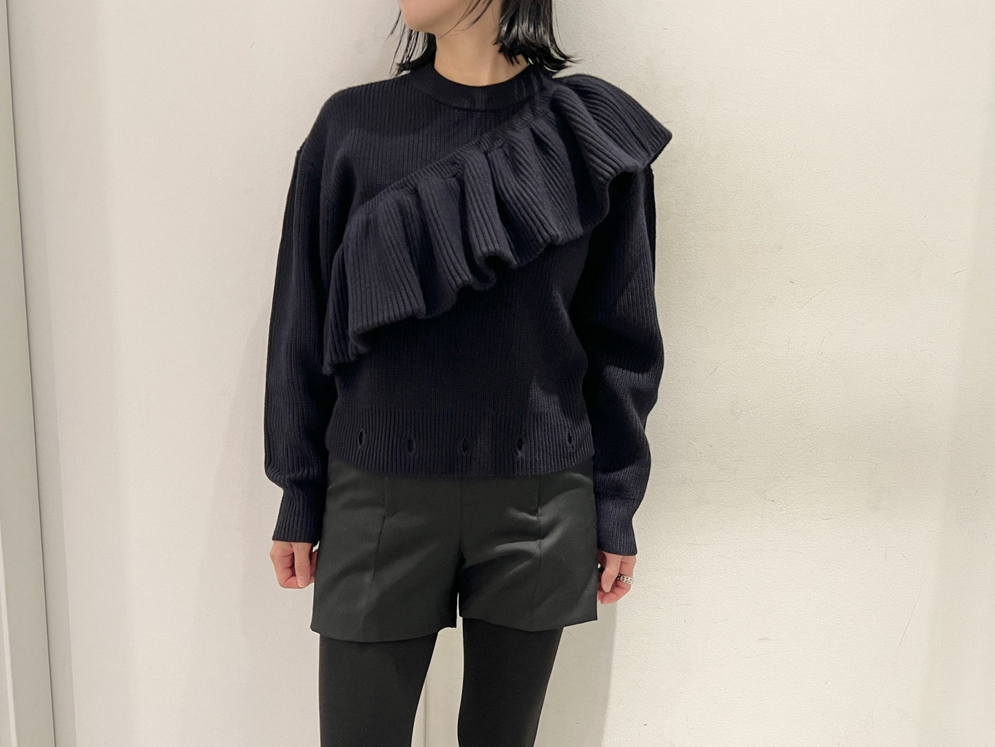 DETACHABLE PEPLUM KNIT【25AW】