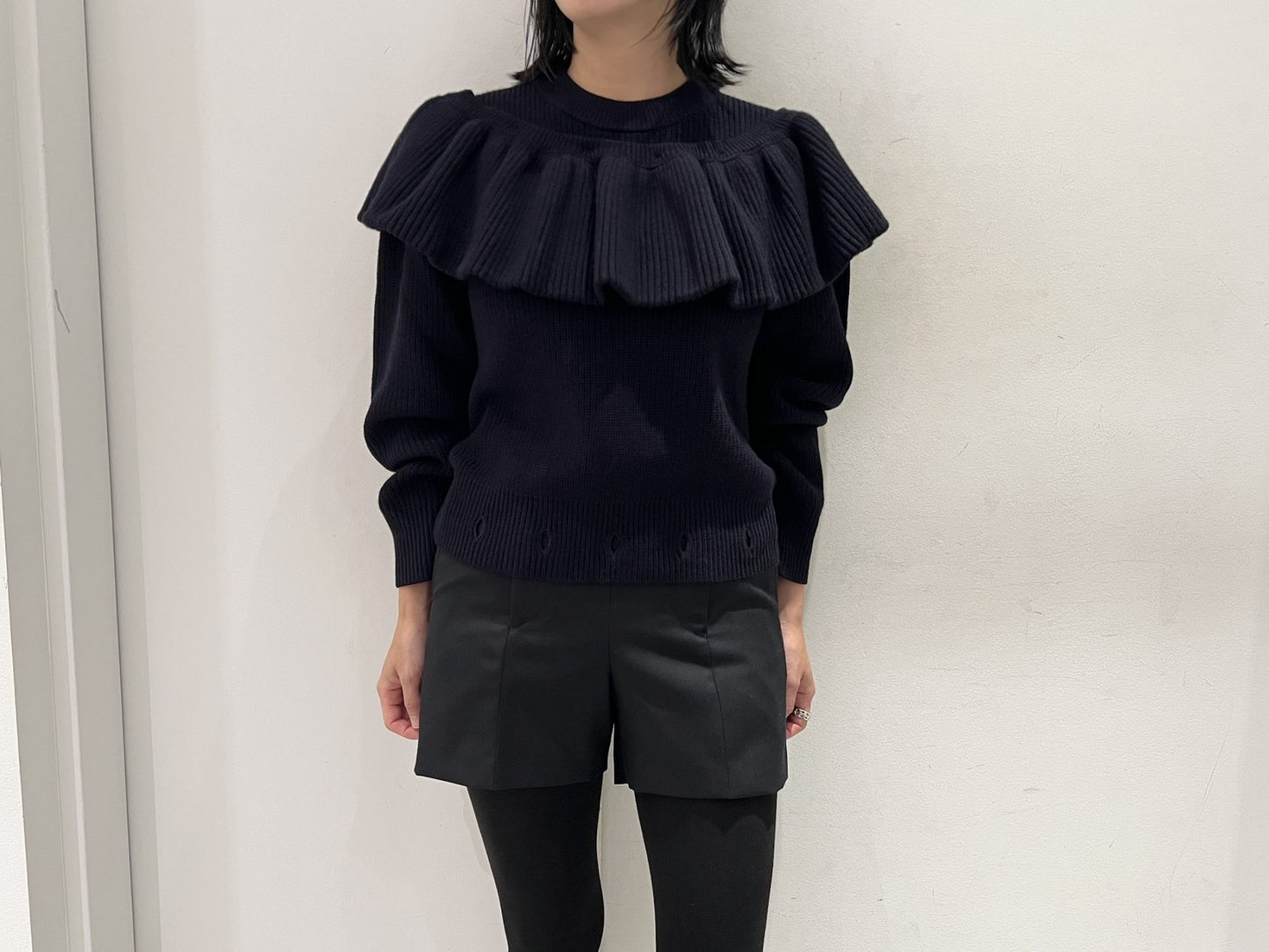 DETACHABLE PEPLUM KNIT【25AW】