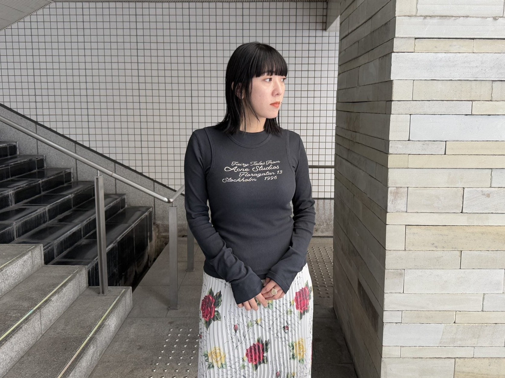 レイヤードロングスリーブTシャツ｜Acne Studios（アクネストゥディオ