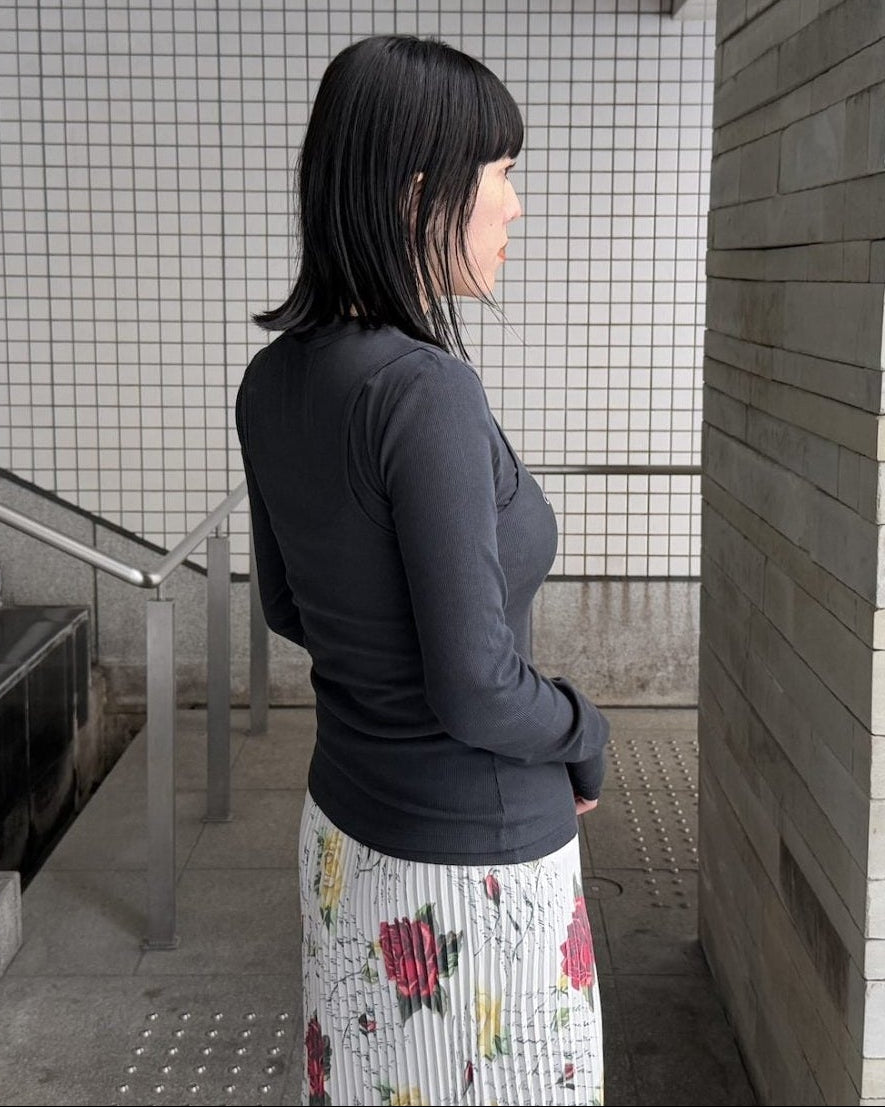 美品 アクネストゥディオズ Acne Studios Tシャツ パワーネット カットソー ロングスリーブ ハイネック ジャージー 総柄 トップス レディース S グレー オンラインストア限定】 Acne Studios (アクネストゥディオズ) ワン