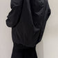 Cocoon-Shaped Nylon Jacket