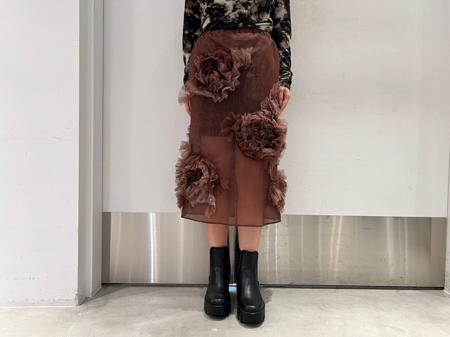 Flower Tulle Skirt【25AW】