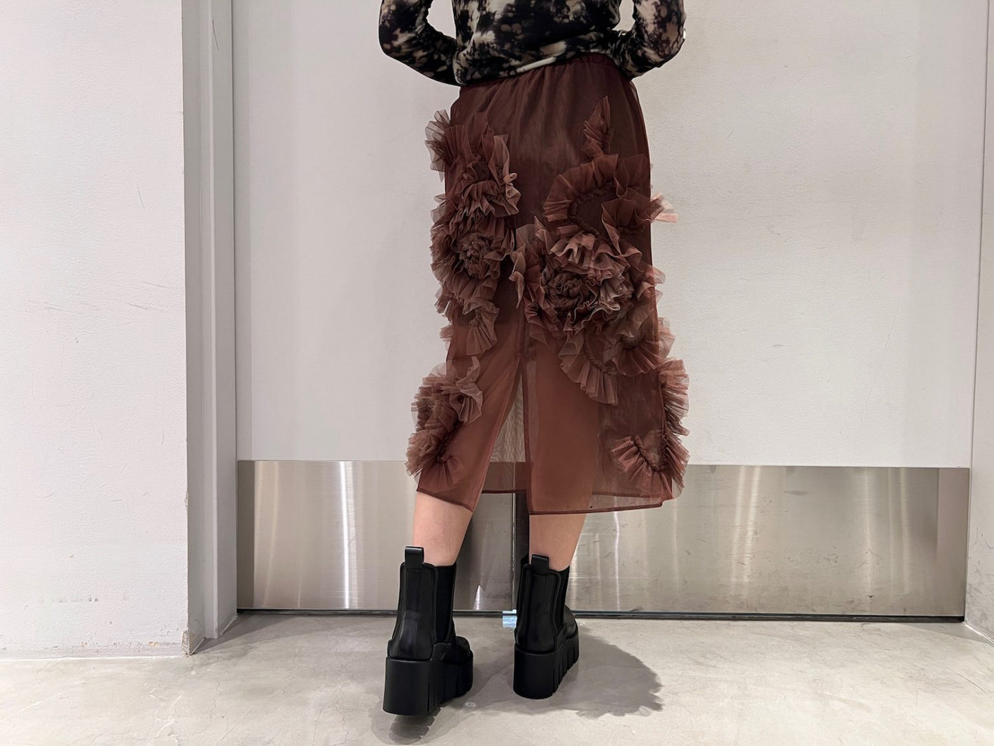 Flower Tulle Skirt【25AW】