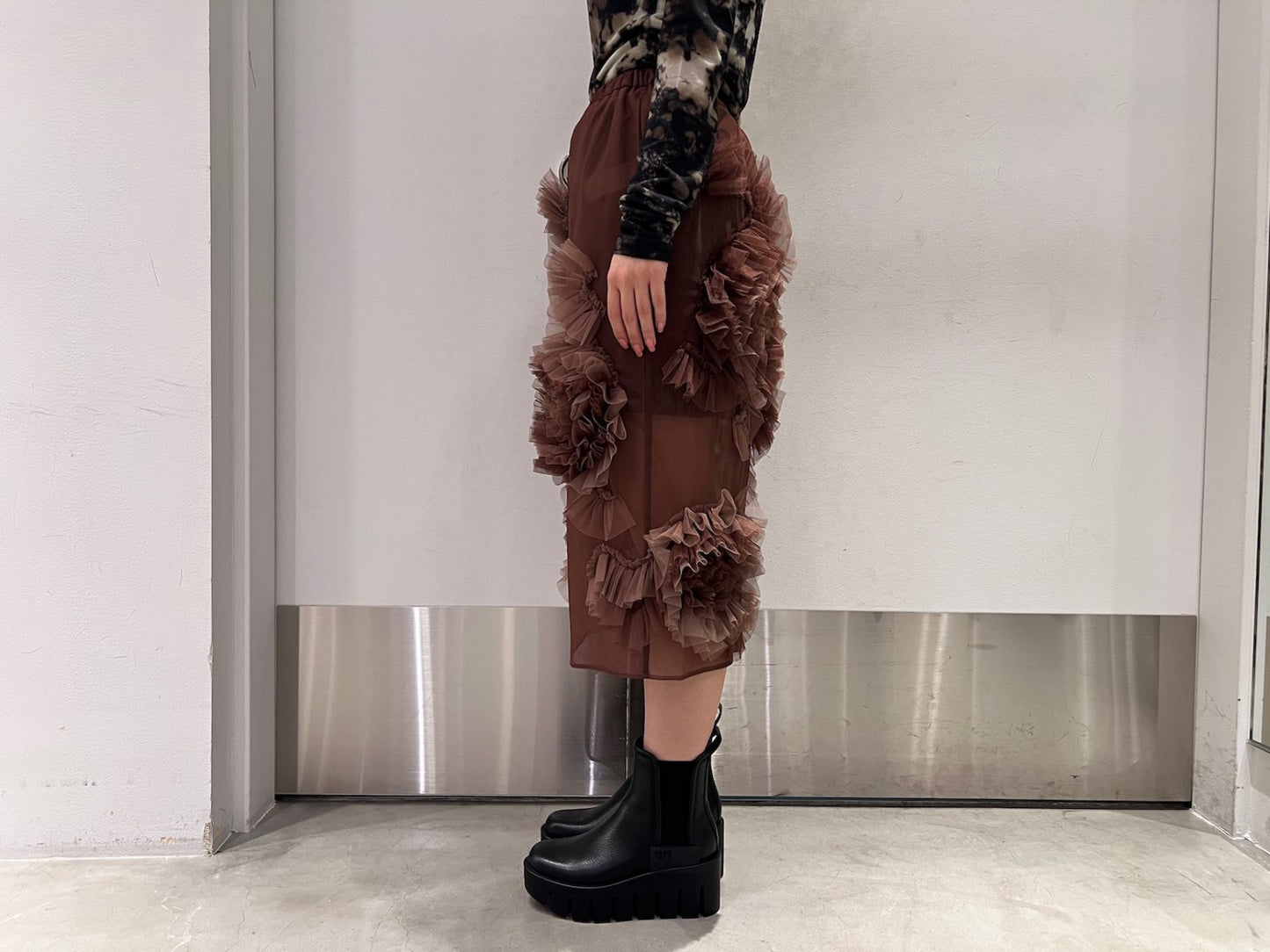 Flower Tulle Skirt【25AW】