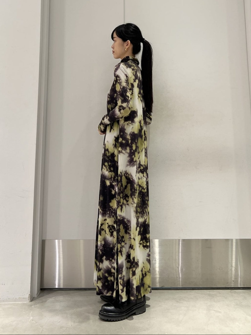 総柄ハイネックワンピース【25AW】