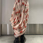 Printed Drapé Skirt