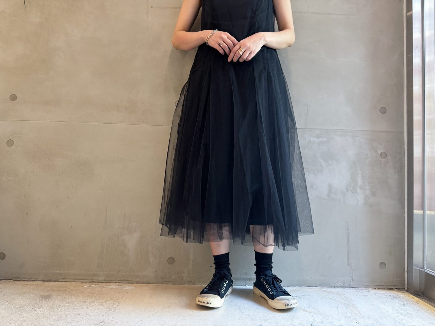 チュールレイヤードワンピース【25AW】