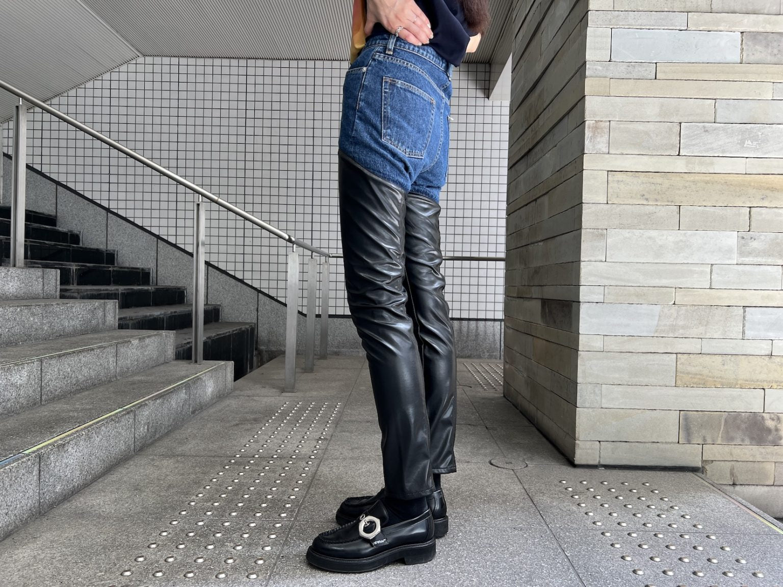 サリバン VEGAN LEATHER FIREMAN PANTS-