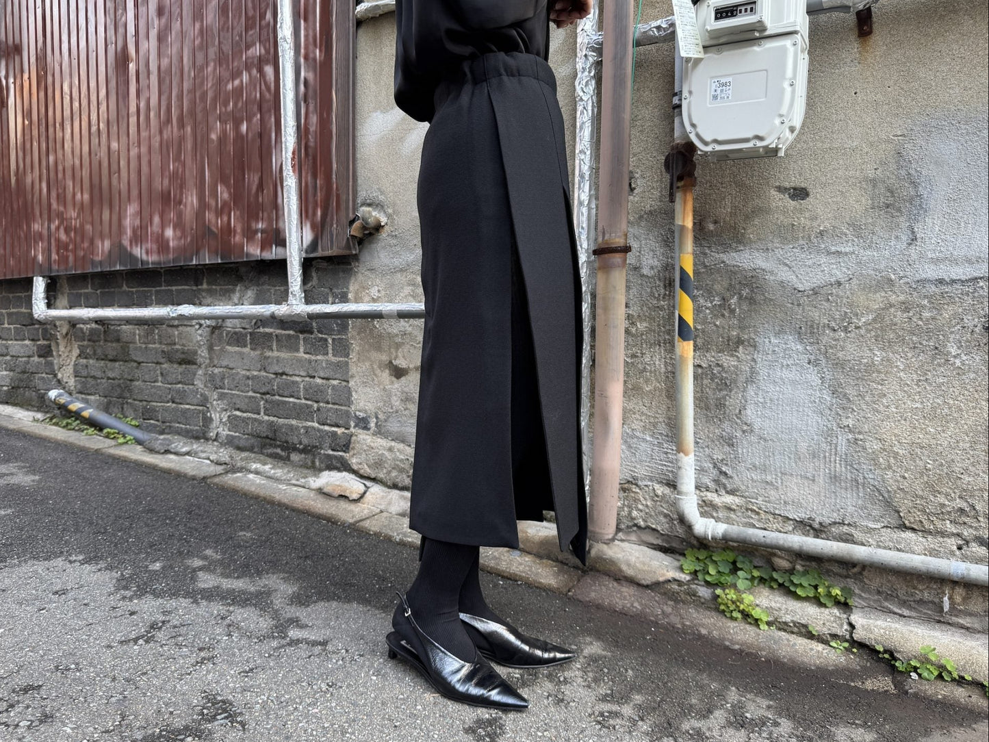 MIDI SKIRT MATTE＆SHINY