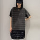 STRIPED T-SHIRT LAYERED DRESS