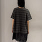 STRIPED T-SHIRT LAYERED DRESS