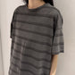 STRIPED T-SHIRT LAYERED DRESS