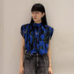 Balloon Hem Pleated Top