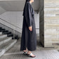 BALLOON SHAPE BUTTONED TRENCH COAT