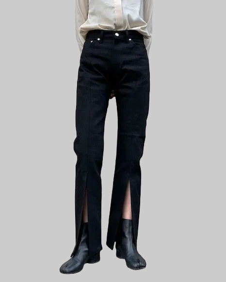 RIGIDスリットデニムパンツ