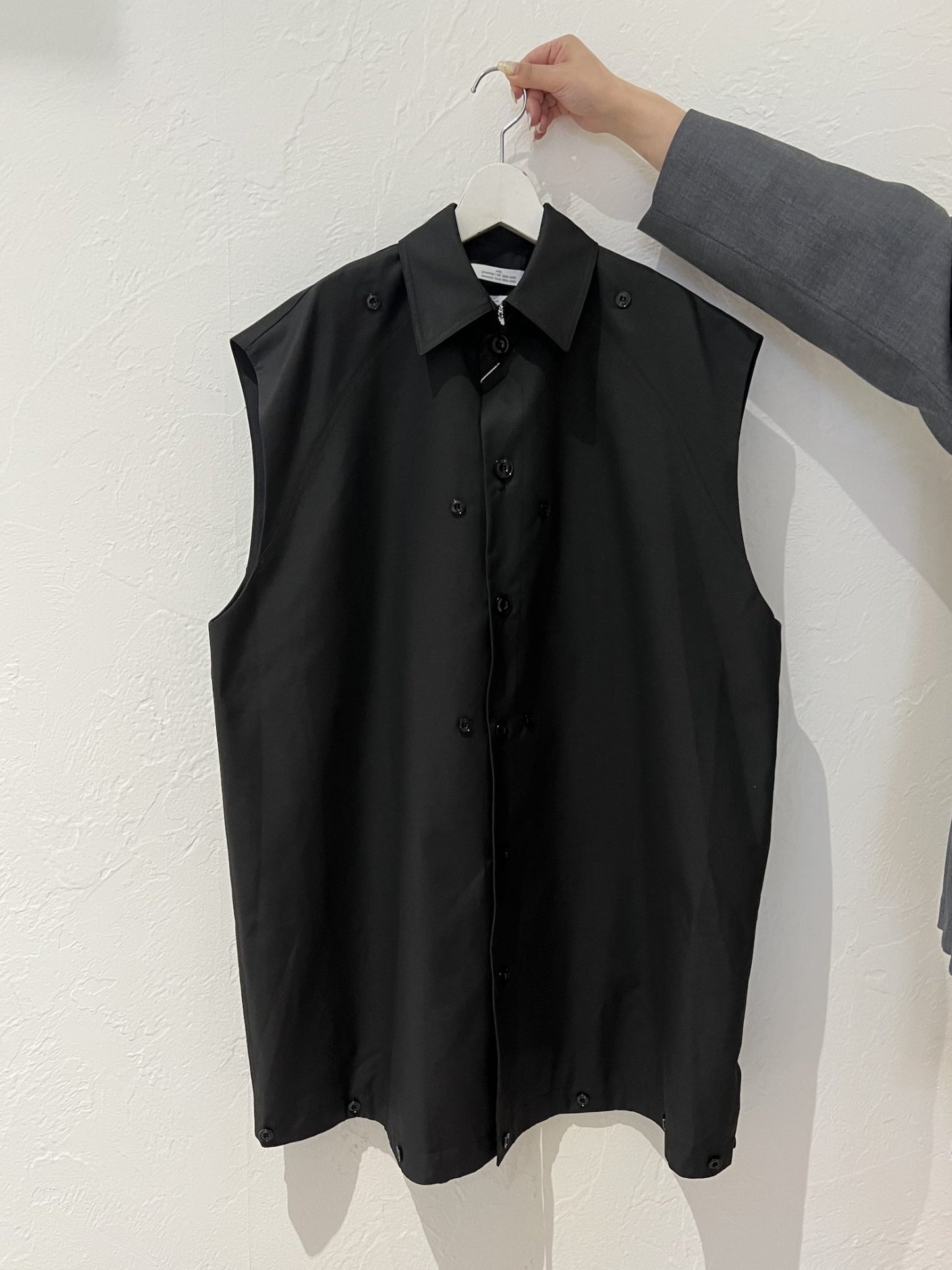 BALLOON SHAPE BUTTONED TRENCH COAT