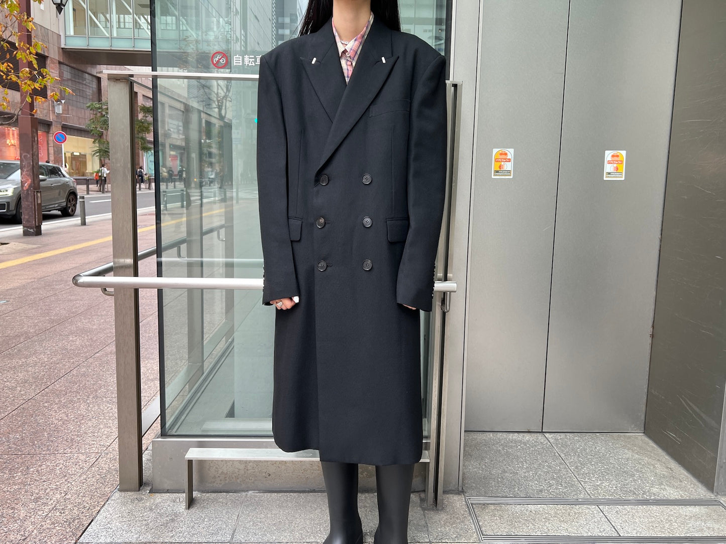 WOOL GABARDINE DOUBLE BREASTED COAT（MEN’S）【24AW】