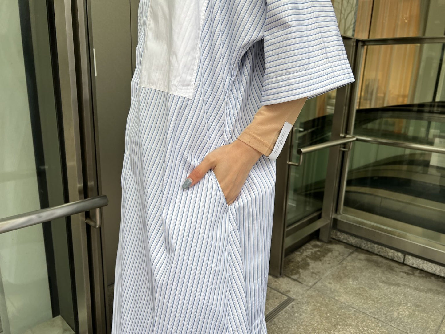 ストライプシャツドレス【24SS】