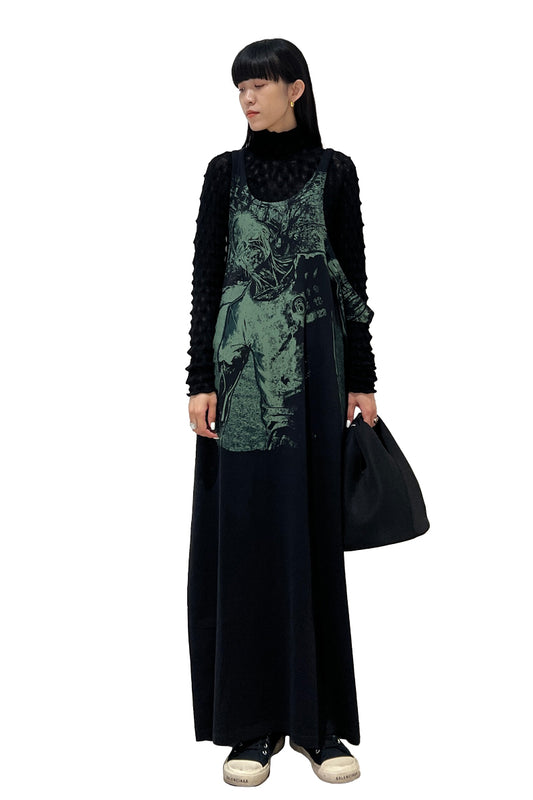 ノースリーブマキシドレス