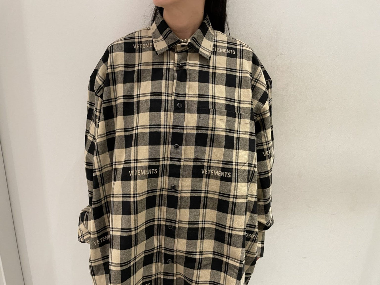 LOGO JACQUARD PLAID SHIRT【24AW】