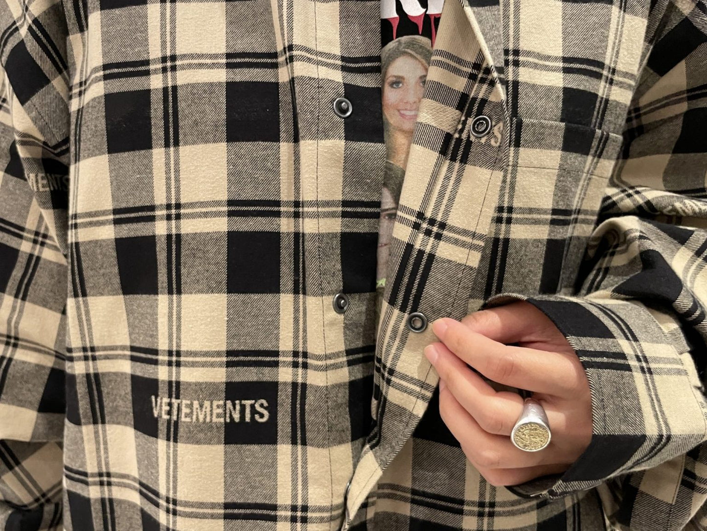 LOGO JACQUARD PLAID SHIRT【24AW】